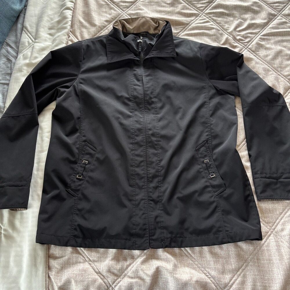 Croft & Barrow: Black Casual Jacket Women's Size XL Lightweight Coat Full Zip